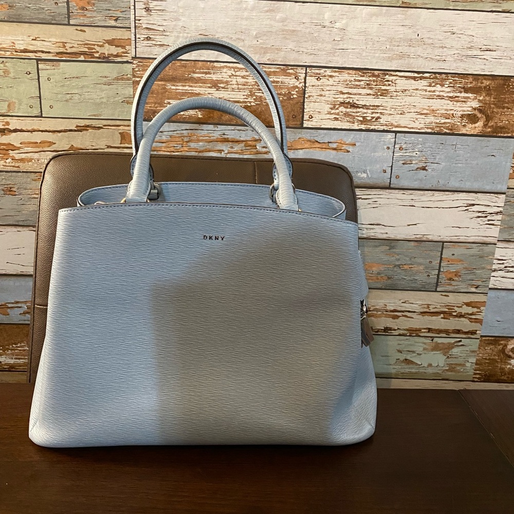 DKNY large leather satchel